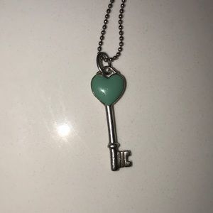 Tiffany and Co. Heart Tag Key Necklace